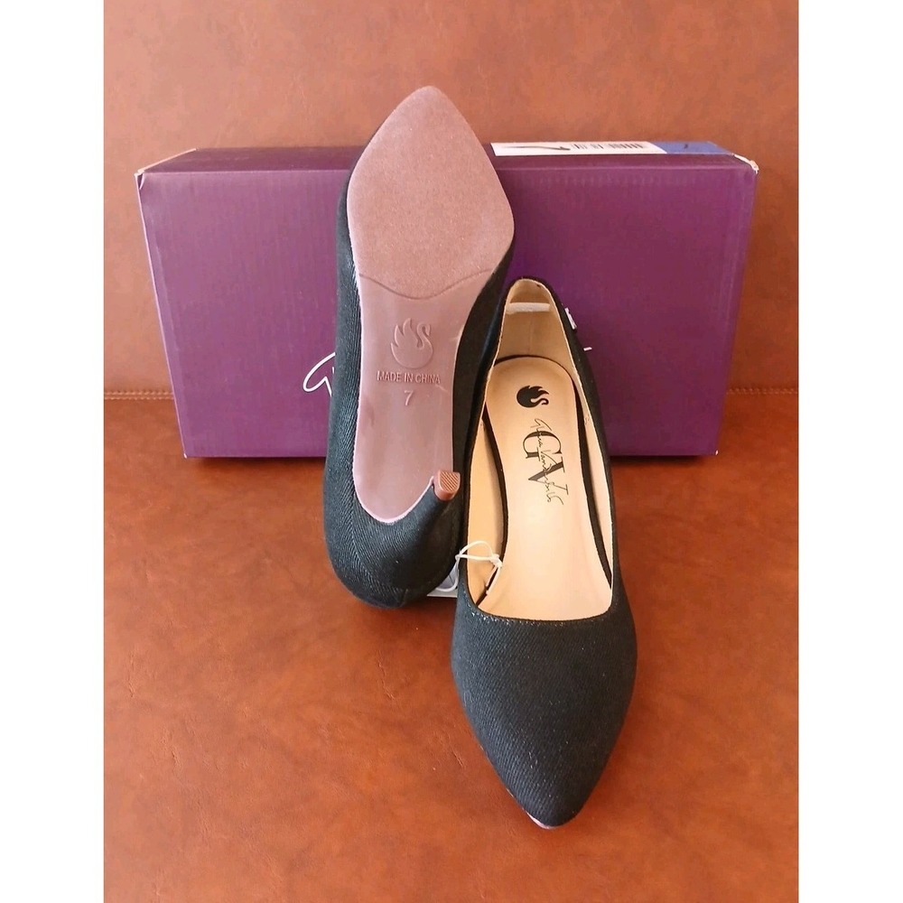 Gloria Vanderbilt Size 7 M MARILYN / Black Pumps Heels Women's Shoes NEW in Box - Picture 8 of 10